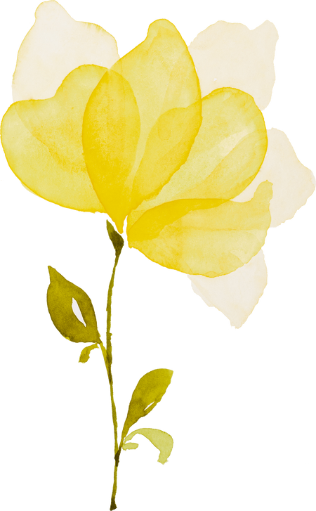 Yellow Flower Watercolor